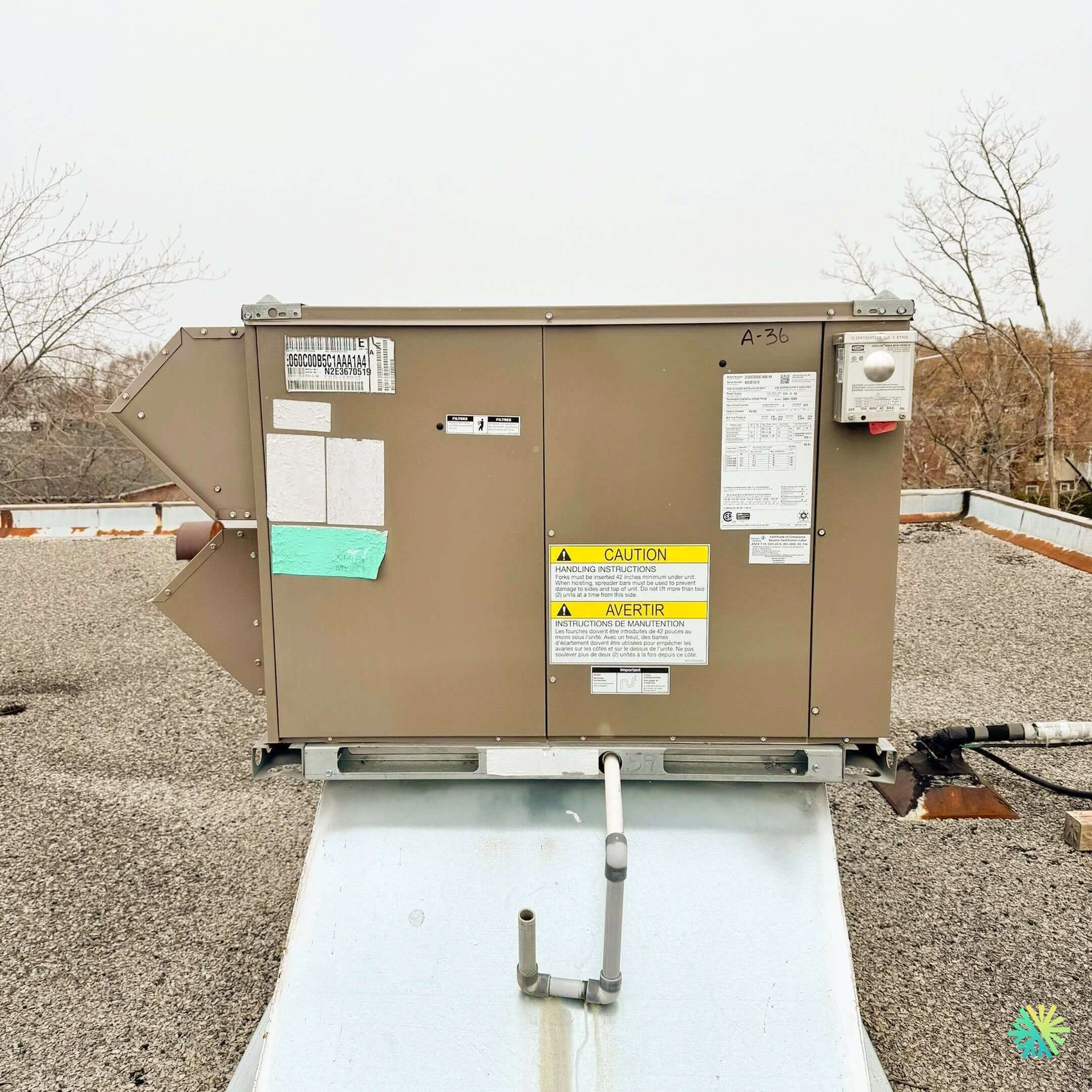 Réparation d'une Thermopompe Centrale Carrier à Blainville