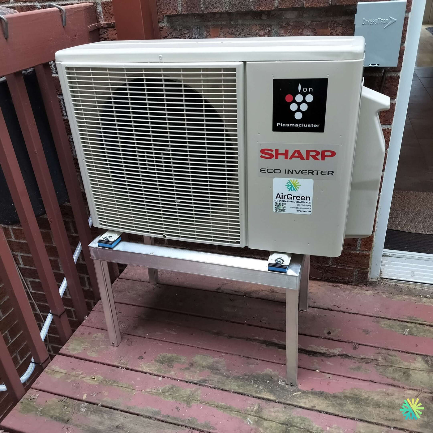 Installation d’une Sharp Eco Inverter thermopompe murale à Rosemont