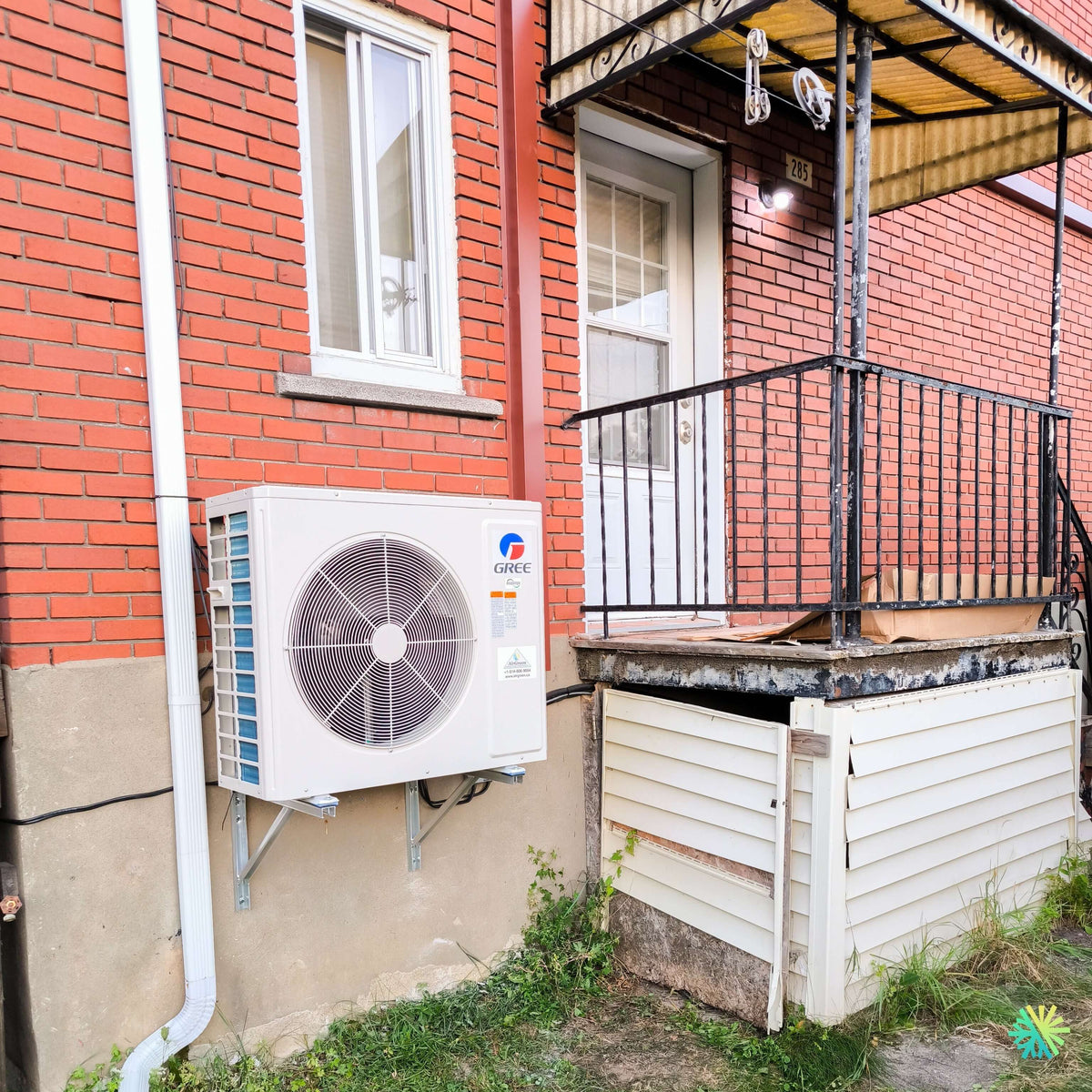 Installation d’une GREE FREE MATCH R32 Thermopompe DoubleZone 2 zones 2 têtes à Pont-Viau, Laval