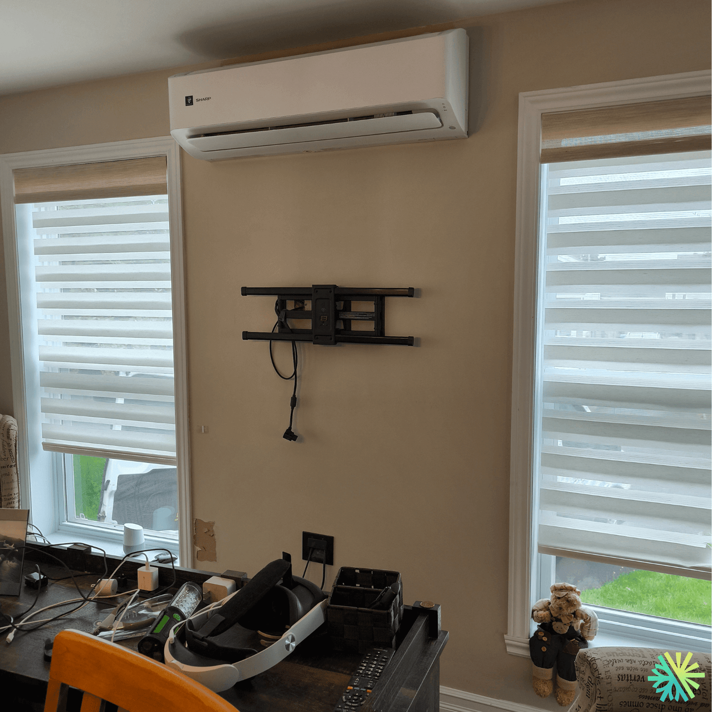 Installation d’une thermopompe murale Sharp à Boucherville (Rive Sud de Montréal)
