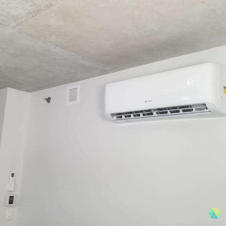 Installation d’une Gree (gamme résidentielle) thermopompe murale à Le Sud-Ouest