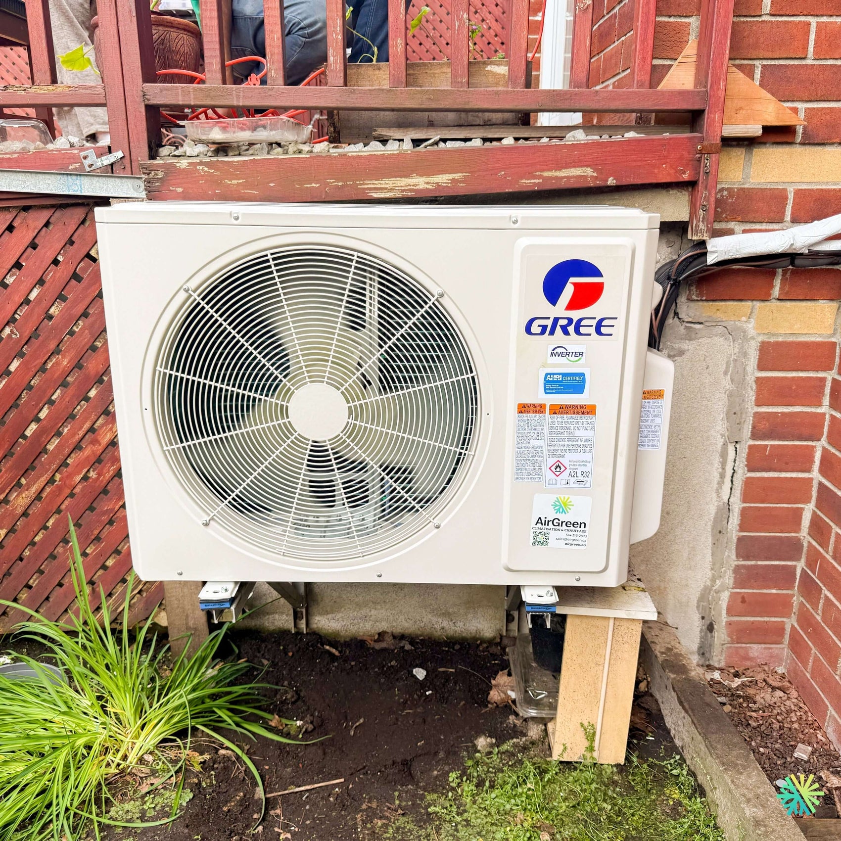 Installation d'une thermopompe 2 têtes GREE FreeMatch R32 (GWHD(24)ND6MO) à Saint-Joseph-de-Sorel, MRC de Pierre-De Saurel