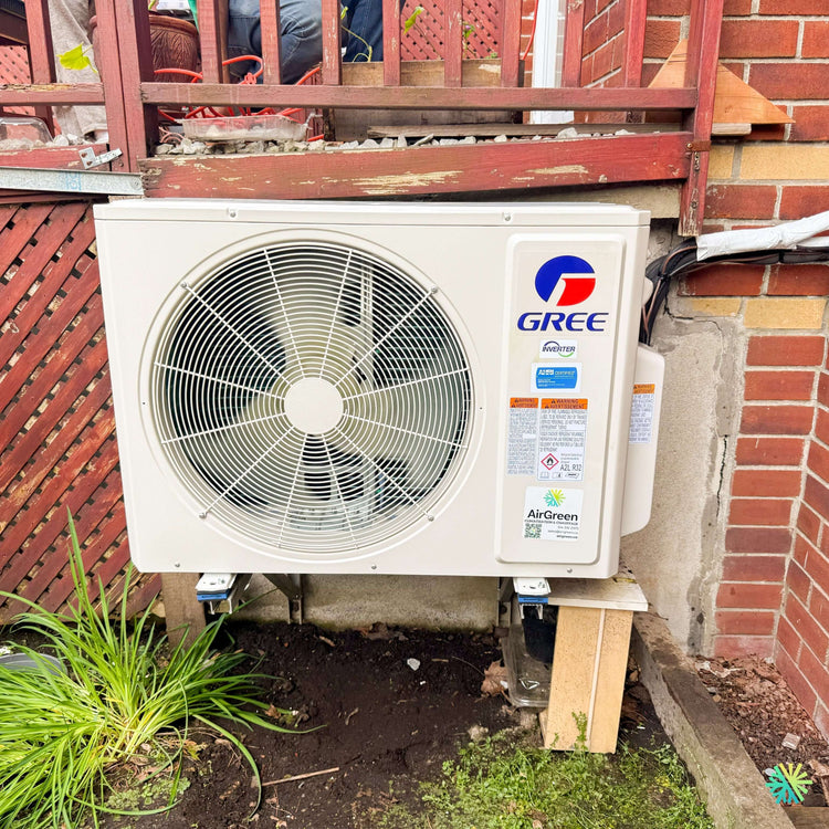 Installation d'une thermopompe 2 têtes GREE FreeMatch R32 (GWHD(24)ND6MO) à Saint-Joseph-de-Sorel, MRC de Pierre-De Saurel