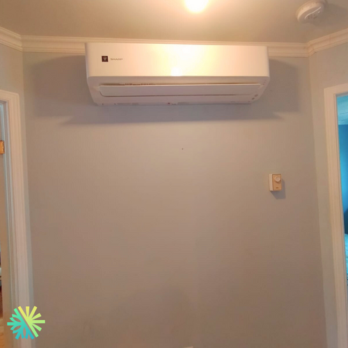 Installation d’une thermopompe murale SHARP ZHU1 à Senneville