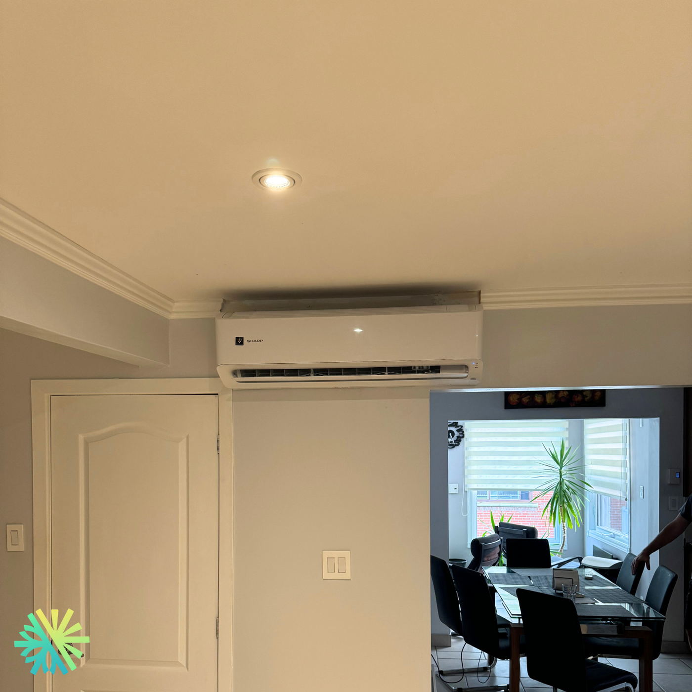 Installation d'une thermopompe Sharp BU Double Zone à l'Île-des-Sœurs