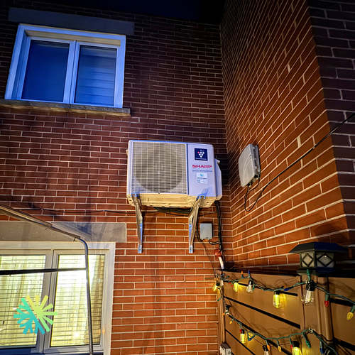 Installation d’une thermopompe murale SHARP ZHU1 12 000 BTU à Île-Bizard–Sainte-Geneviève