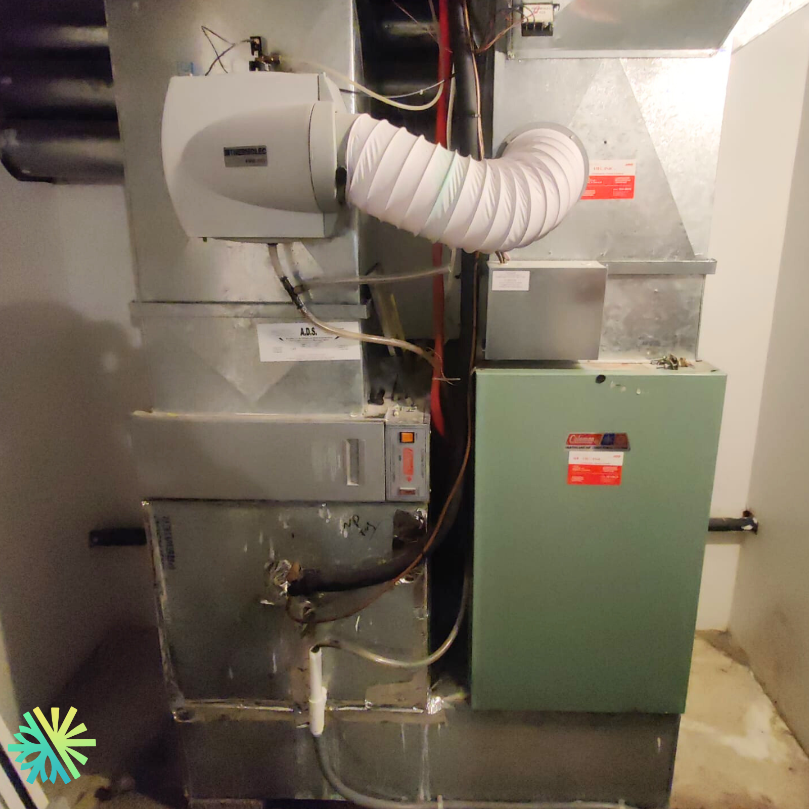 Réparation du système de chauffage central d’un air handler Coleman à Dollard-des-Ormeaux