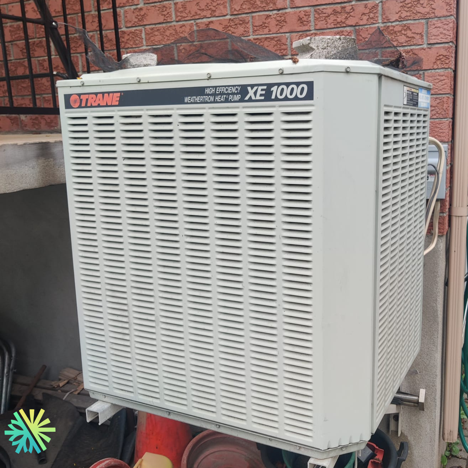 Intervention sur une thermopompe centrale Trane à Beaconsfield