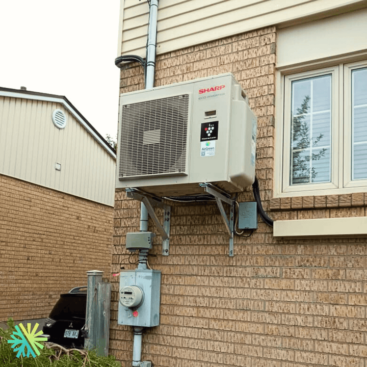 Thermopompe double zone Sharp BU, installée par AirGreen à Repentigny