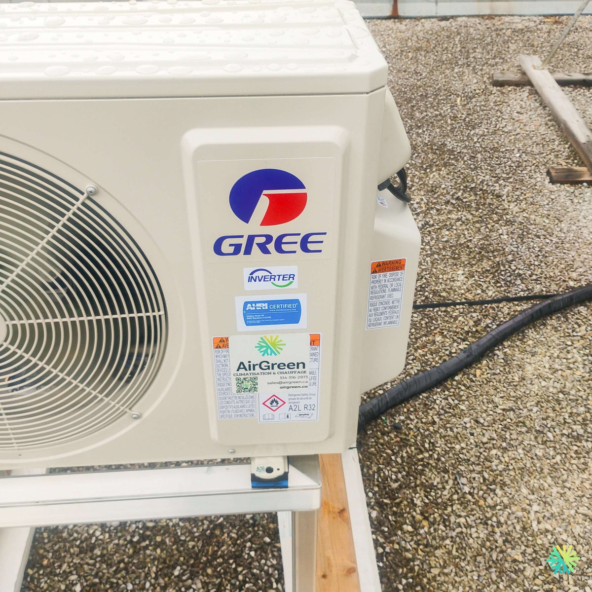 Installation d'une thermopompe murale 2 têtes GREE FreeMatch R32 à Saint-Paul-d'Abbotsford