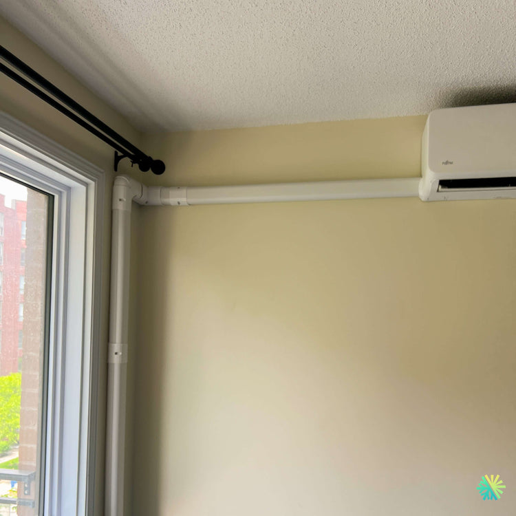 Installation d’une thermopompe double zone Fujitsu AIRSTAGE Aquila XLTH à Blainville sur la Rive-Nord