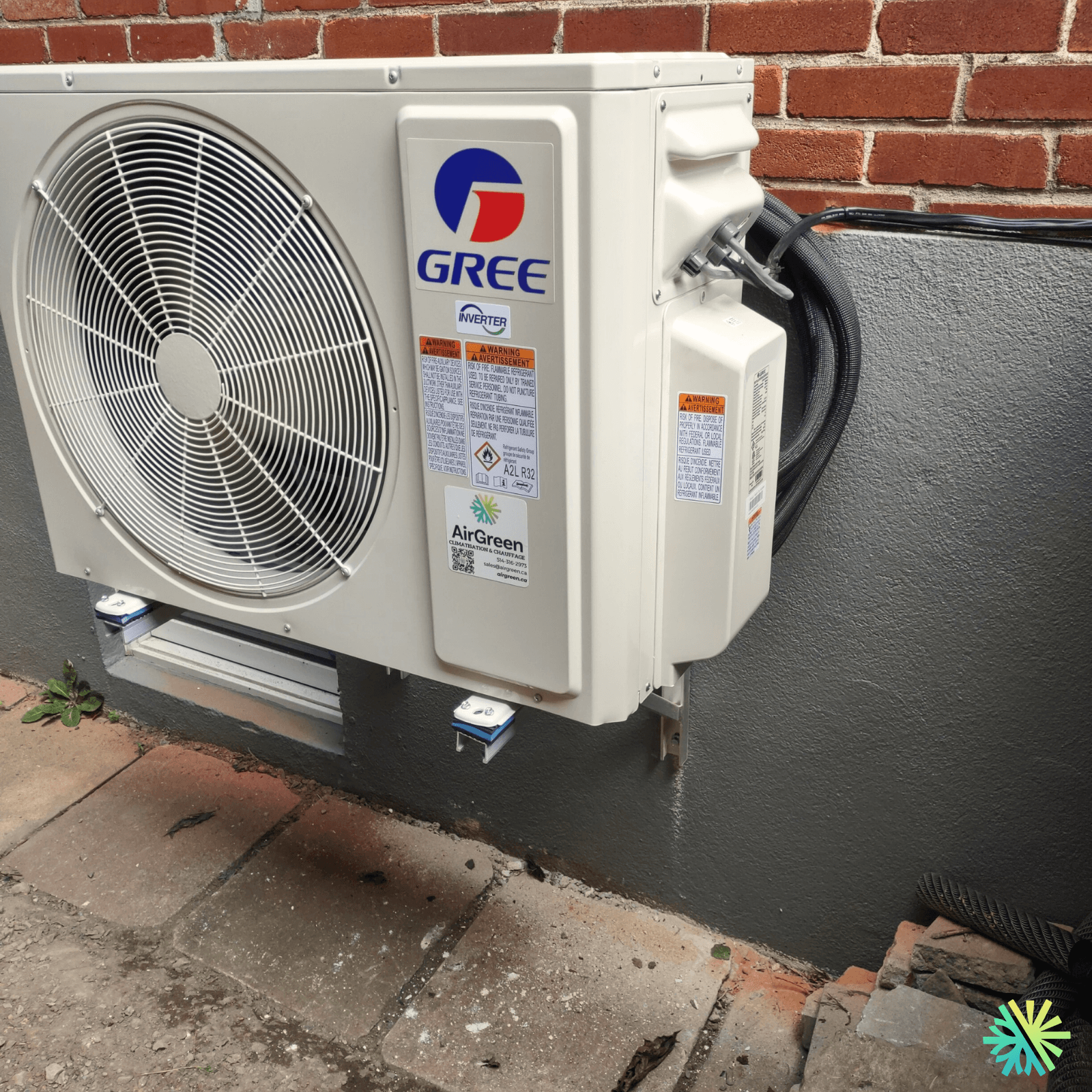 Installation d’une thermopompe murale Gree au Plateau-Mont-Royal