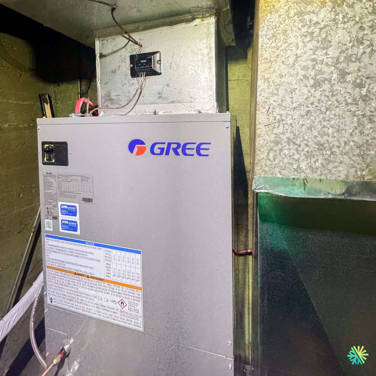 Installation d'une fournaise électrique GREE FLEXX R32 à Saint-Alexandre