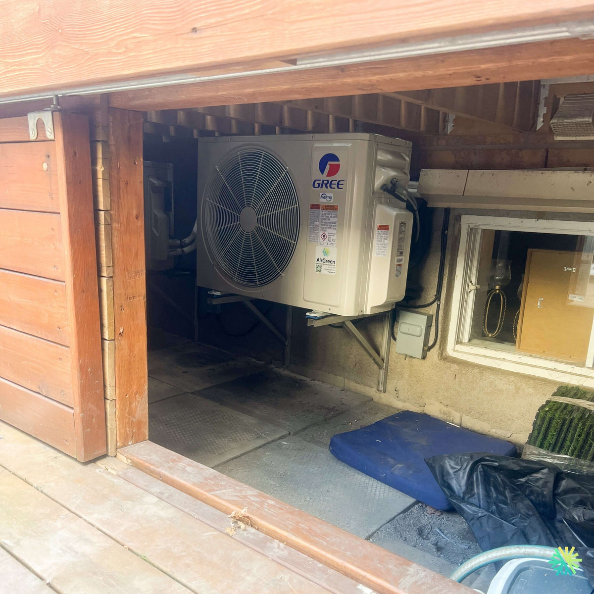 Installation d'une thermopompe murale 2 têtes GREE FreeMatch R32 à Sainte-Hélène-de-Bagot, MRC des Maskoutains