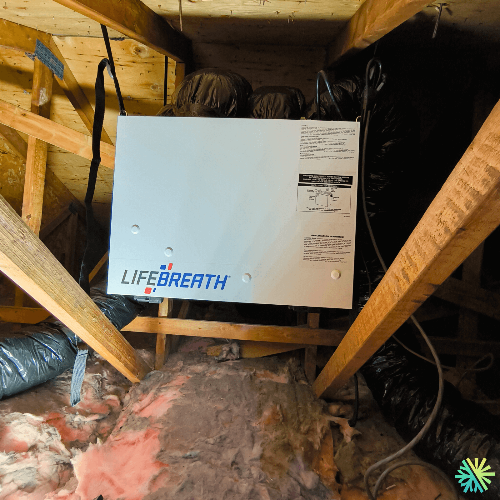 Installation et optimisation d’un échangeur d’air Air Exchanger\LifeBreath à Sainte-Dorothée (Laval)