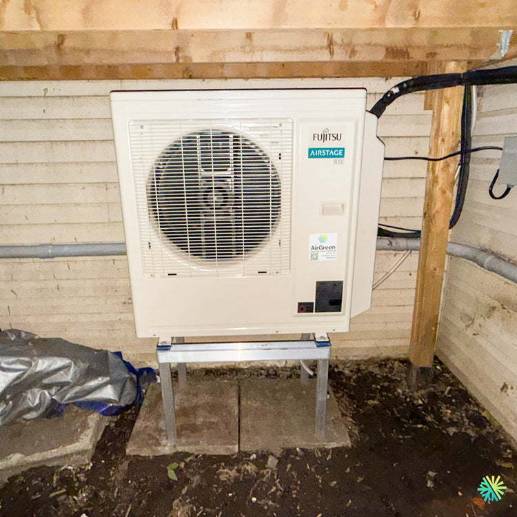 Installation d’une thermopompe double zone Fujitsu Aquila XLTH à Très-Saint-Rédempteur, en Montérégie