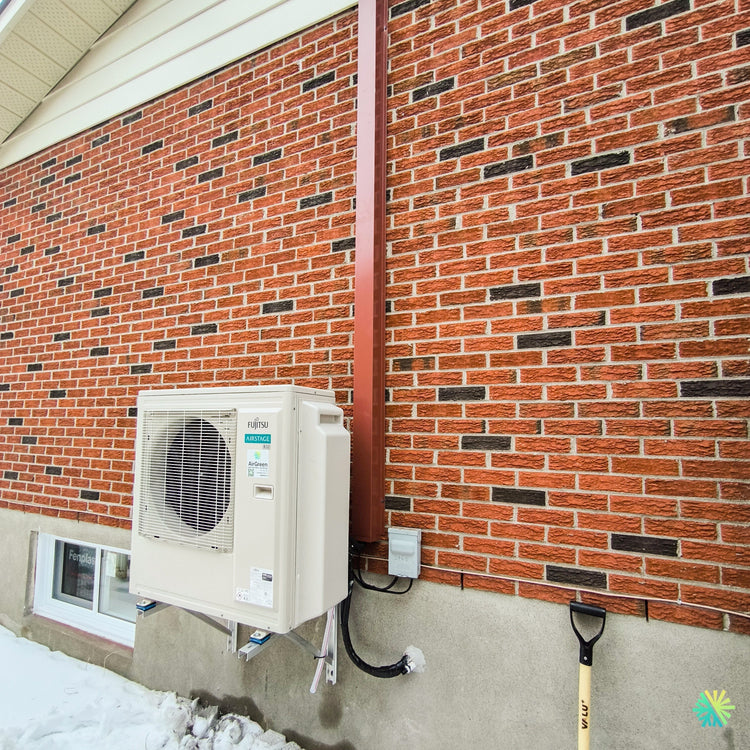 Installation d’une thermopompe FUJITSU Aquila XLTH R32 36 000 BTU DoubleZone à Repentigny