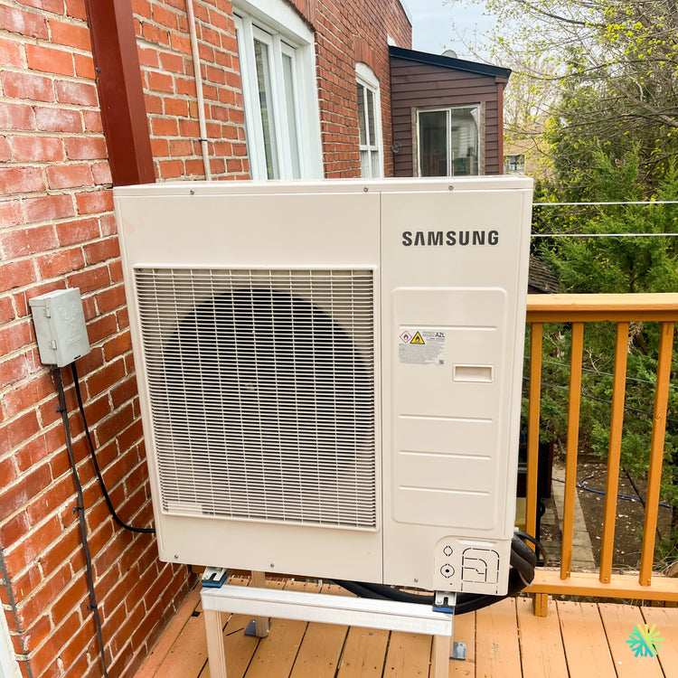 Installation d’une thermopompe double zone Samsung Premium FJM à Sainte-Thérèse