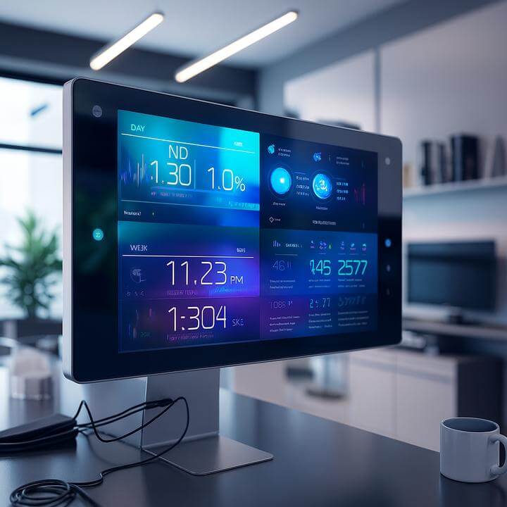 Tableau de contrôle du système CVC en bureau moderne. Comment améliorer l'efficacité énergétique du système CVC de mon bureau?