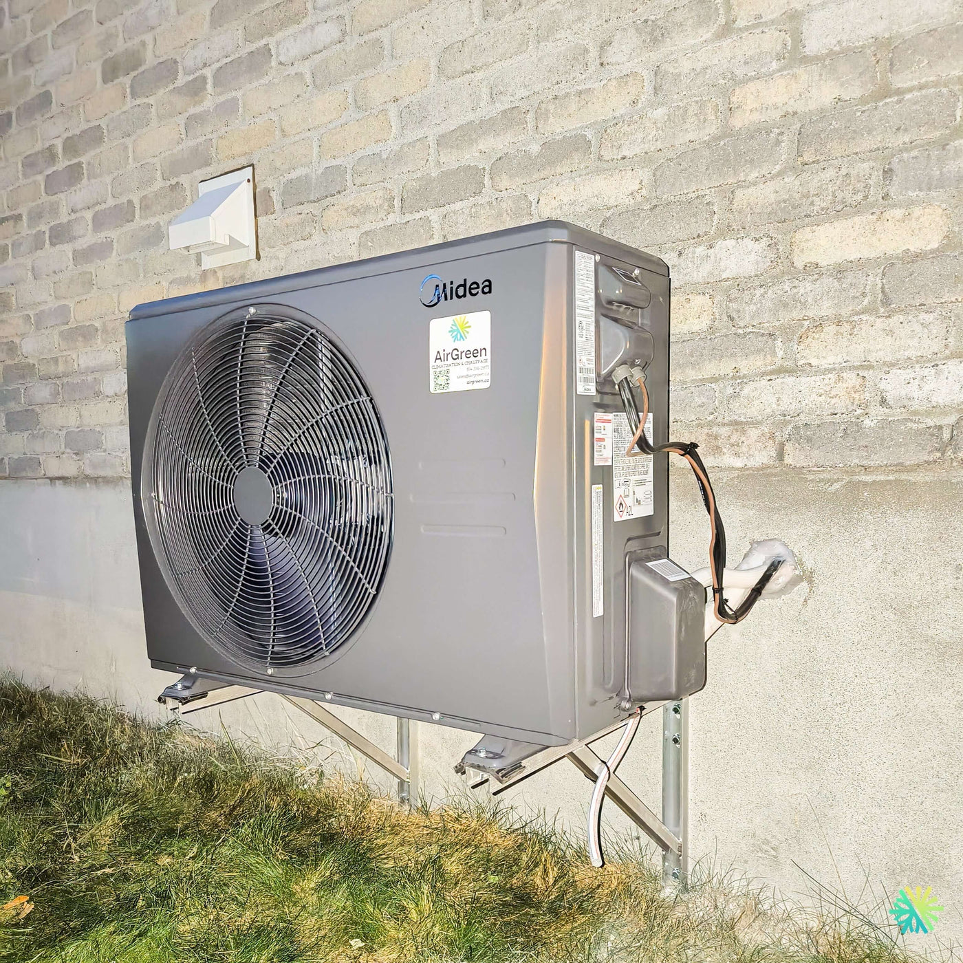 Installation d’une thermopompe centrale MIDEA EVOX G3 2 tonnes à Senneville