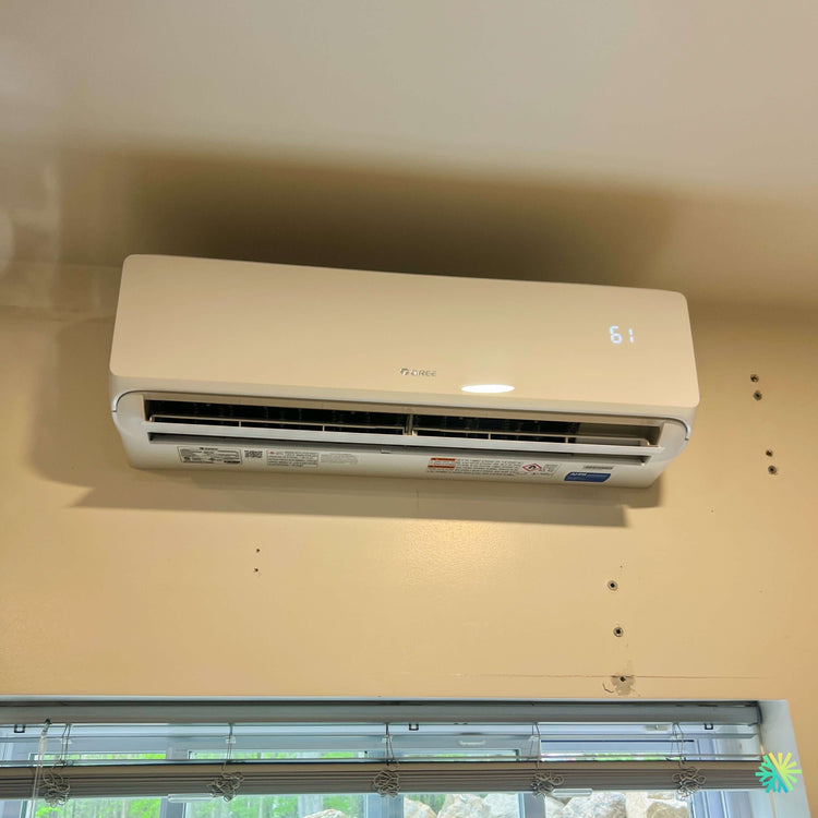 Installation d'une thermopompe murale 2 têtes GREE FREEMATCH R32 (GWHD(18)ND6MO) à Saint-Édouard, dans les Jardins-de-Napierville