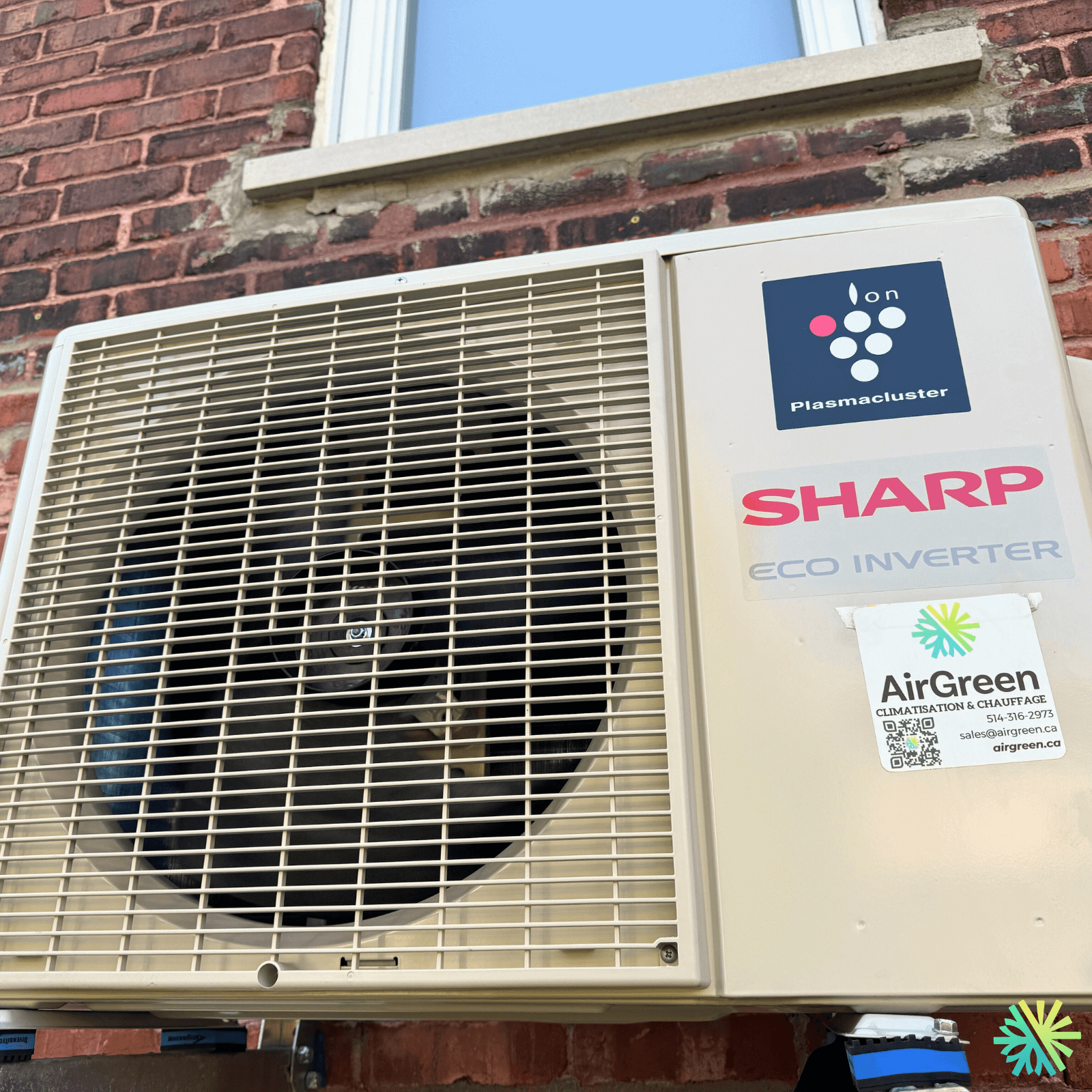 Installation d’une thermopompe murale Sharp au Plateau-Mont-Royal