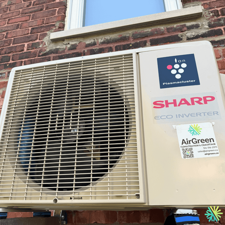 Installation d’une thermopompe murale Sharp au Plateau-Mont-Royal