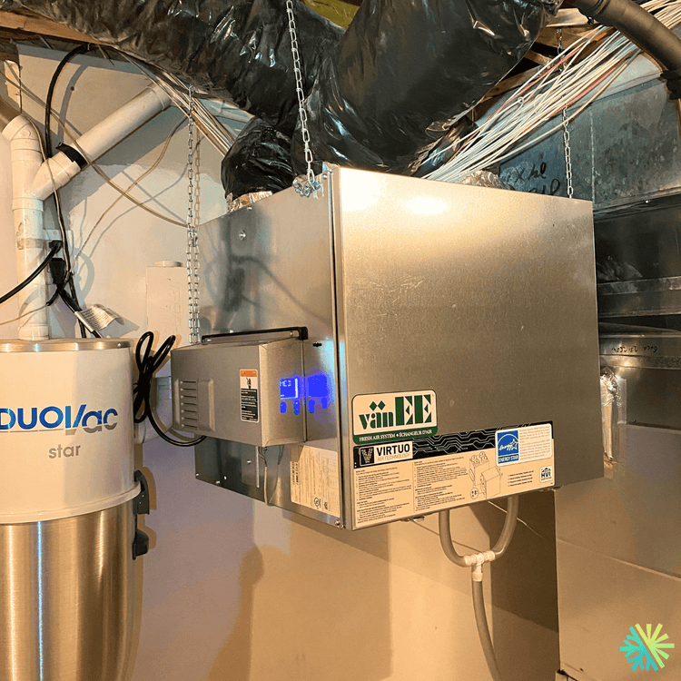 Installation d’un échangeur d’air Air Exchanger va¦ИnEE à Sainte-Dorothée (Laval) : ventilation équilibrée et air plus sain