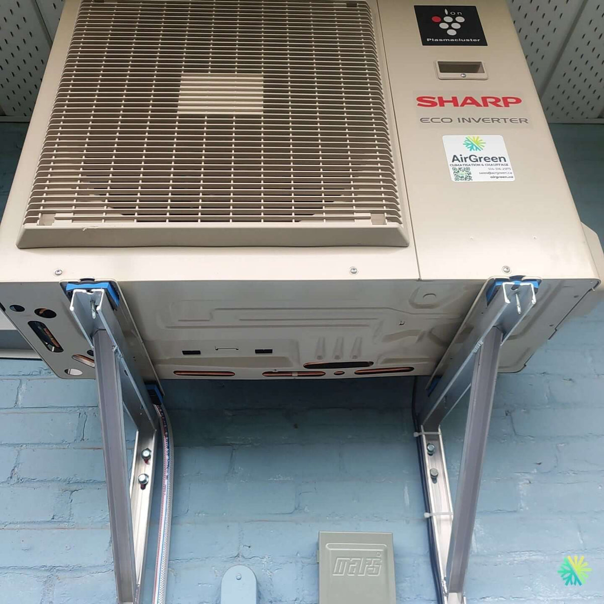 Installation d’une Sharp Eco Inverter thermopompe murale à Mercier–Hochelaga-Maisonneuve
