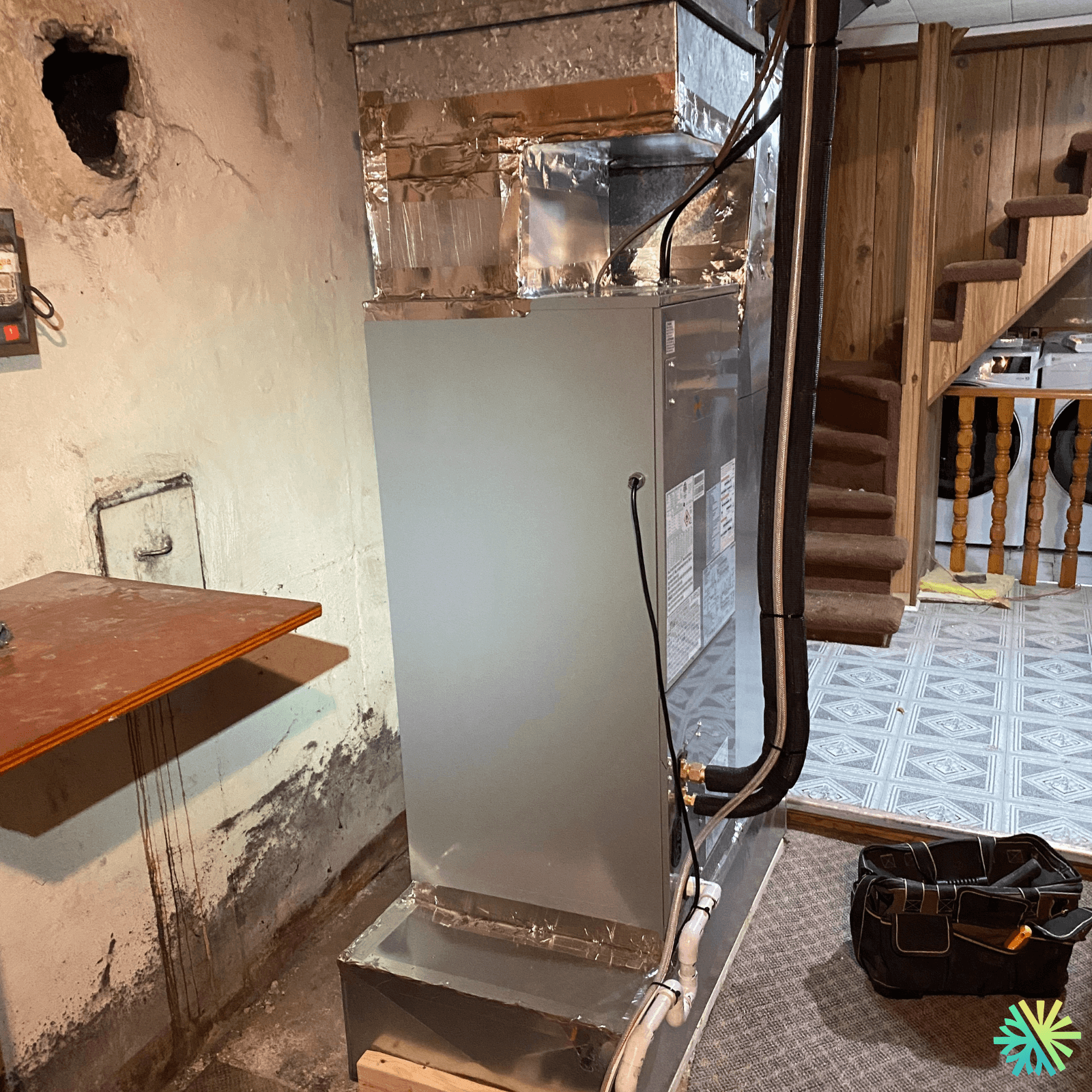 Thermopompe centrale Elios installée à Saint-Eustache (Rive Nord)