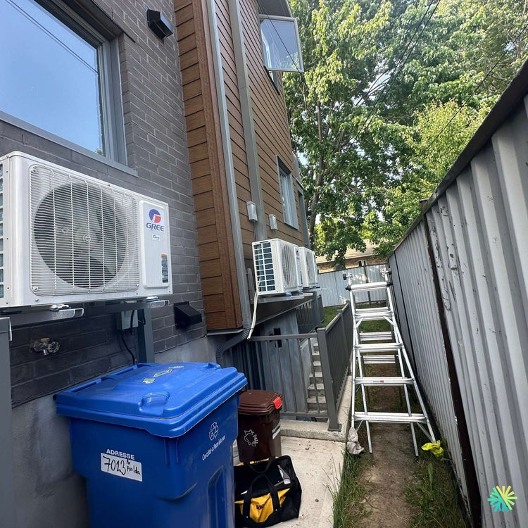 Réparation d’une thermopompe murale Gree à Sainte-Dorothée