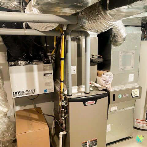 Cette configuration de conduits a divisé par deux le confort entre l’étage et le sous-sol