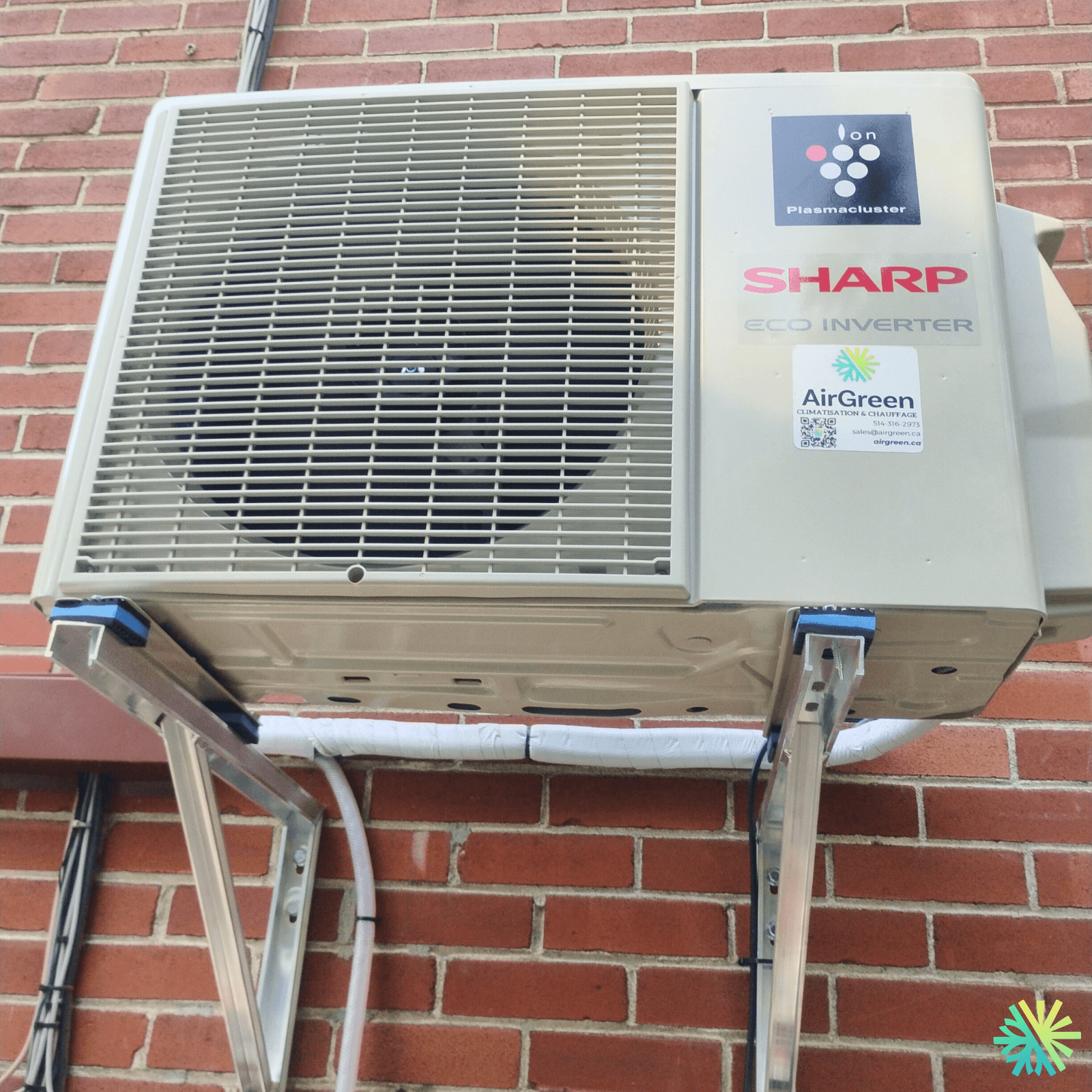Installation d’une thermopompe murale Sharp à Rosemont–La Petite-Patrie