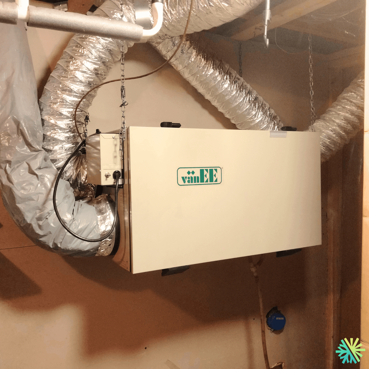 Installation d’un échangeur d’air Air Exchanger va¦ИnEE à Sainte-Dorothée (Laval) : ventilation équilibrée et air plus sain toute l’année