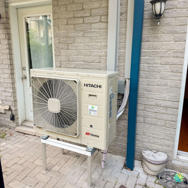 Installation d’une thermopompe multizone triple zone Hitachi airHome Multi dans Mercier–Hochelaga-Maisonneuve à Montréal