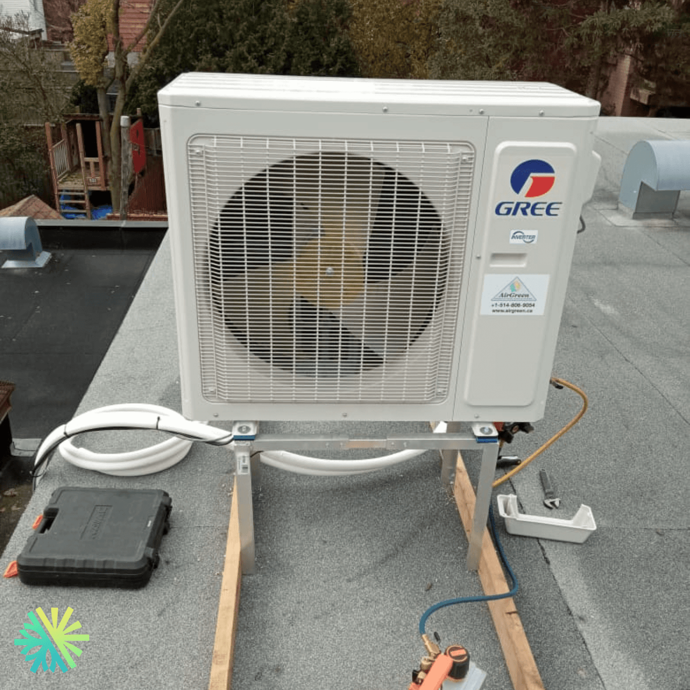 Installation d'une thermopompe murale Gree Extreme à Baie-D'Urfé