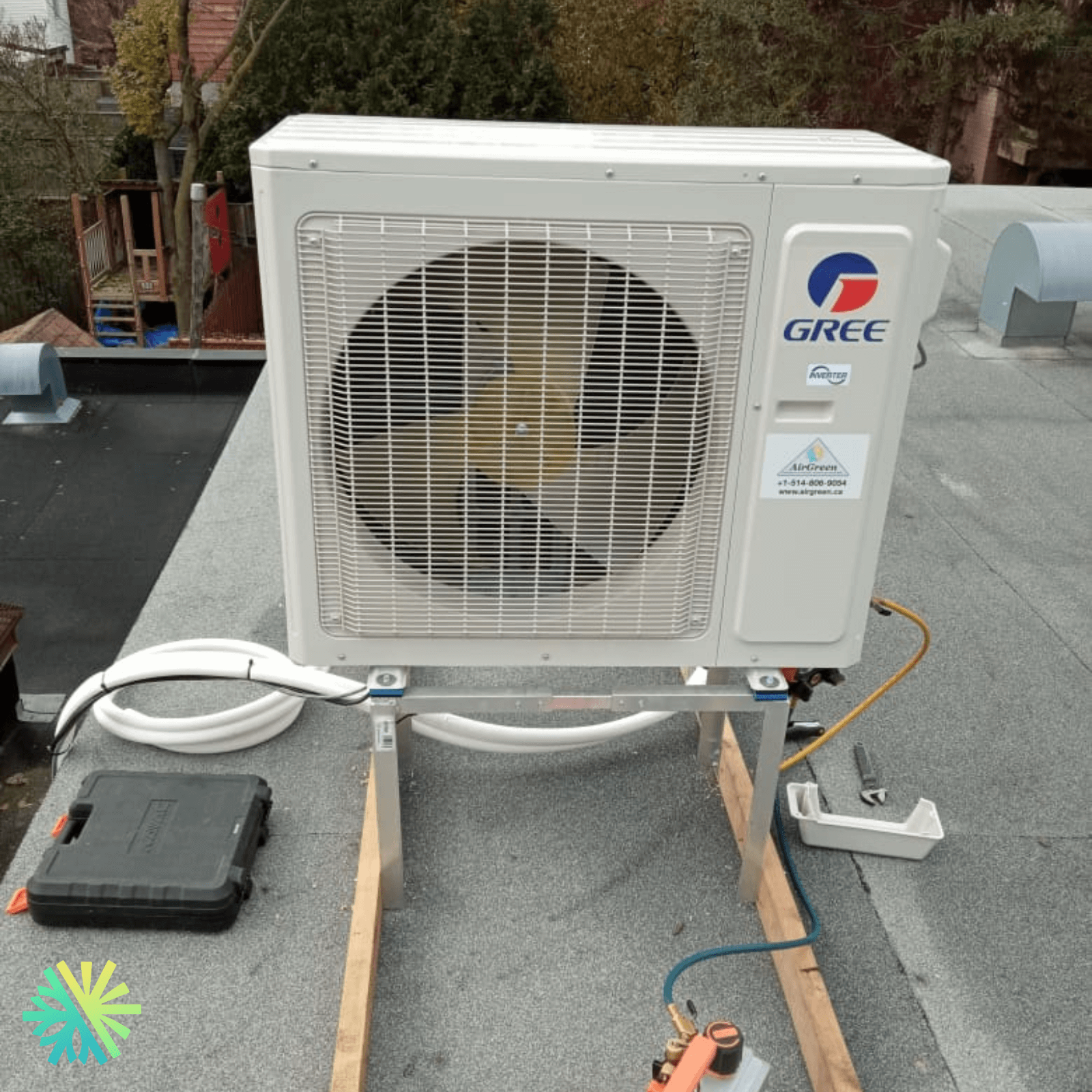 Installation d'une thermopompe murale Gree Extreme à Baie-D'Urfé