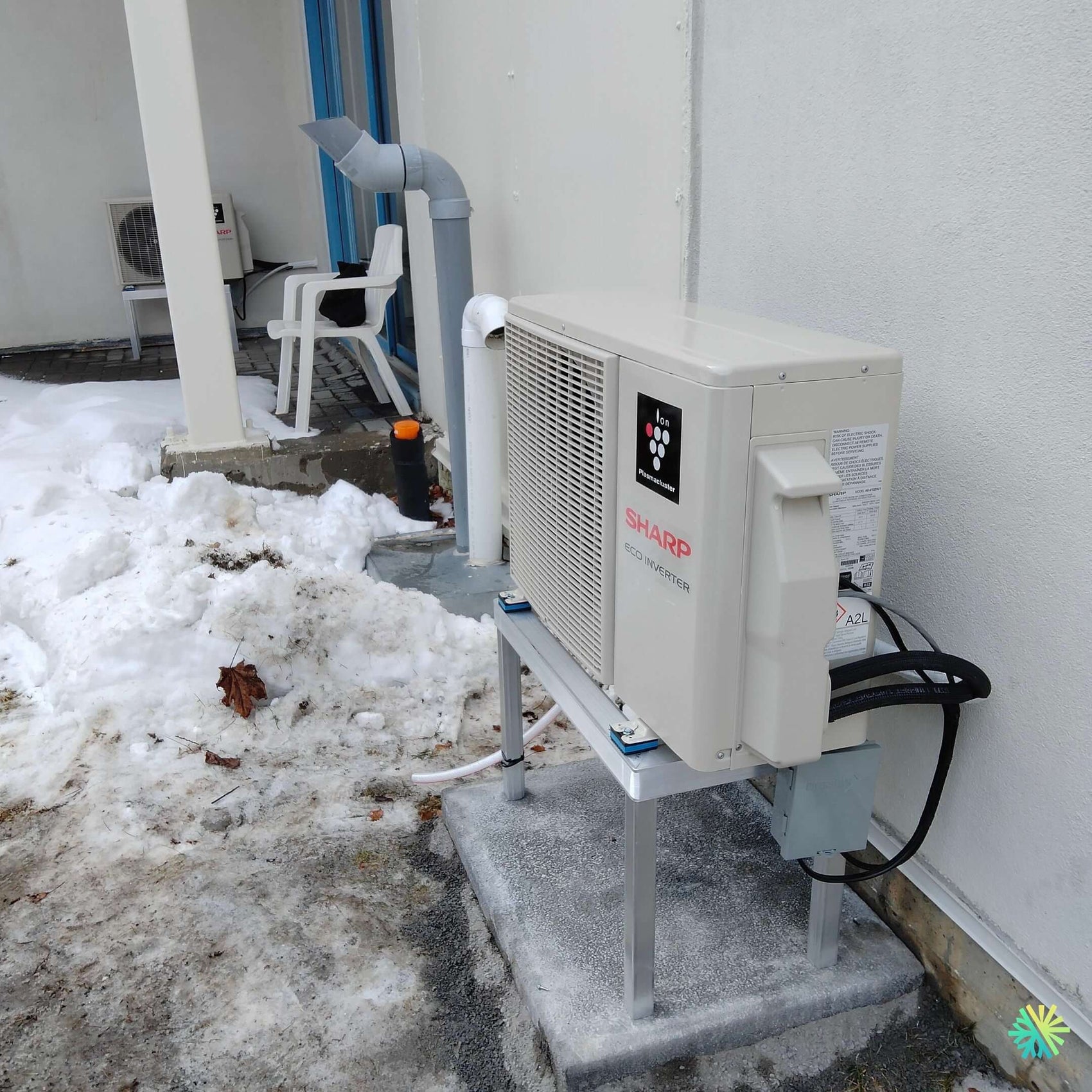 Installation d’une Sharp ECO Inverter thermopompe murale à LaSalle
