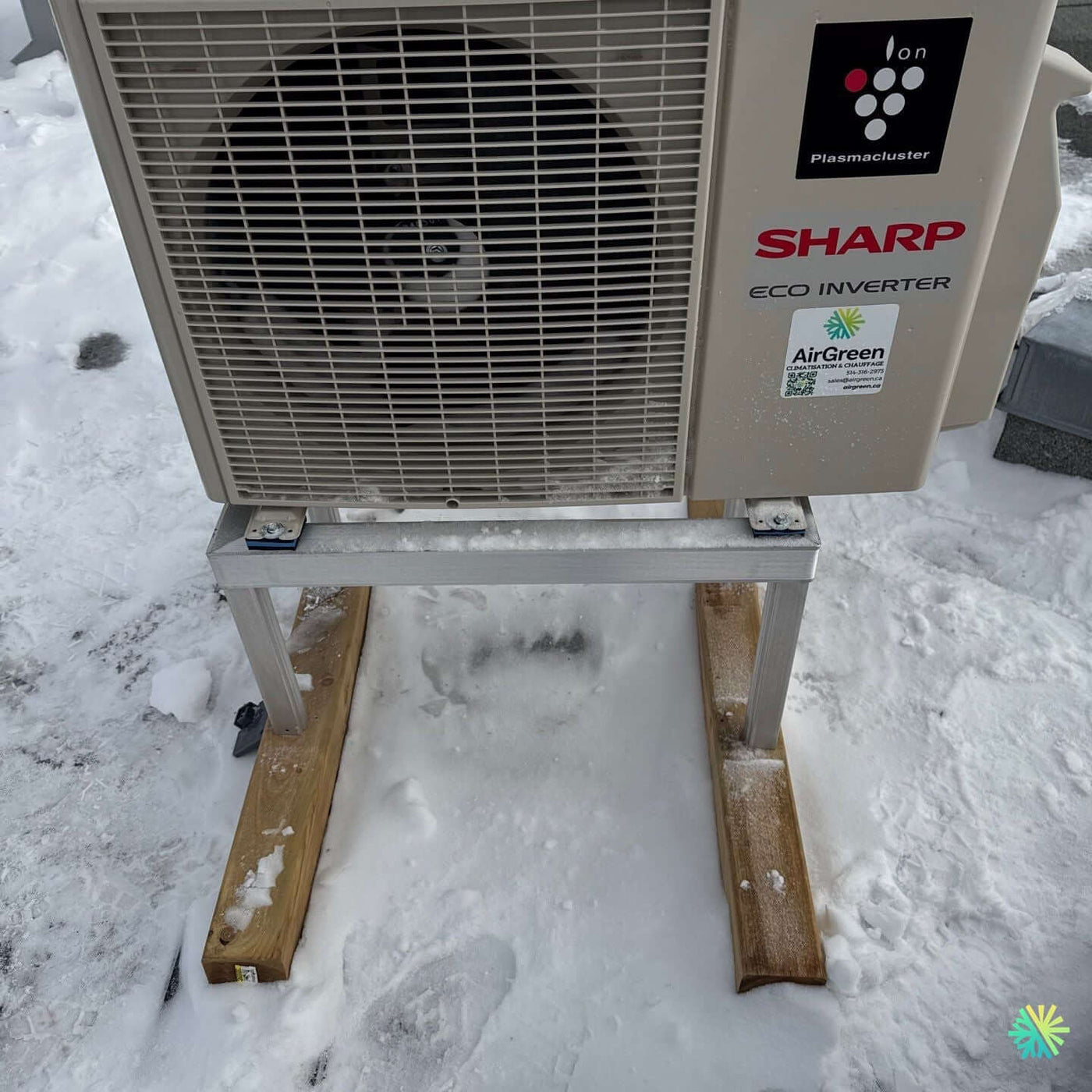 Installation d’une Sharp Eco Inverter thermopompe murale à Laval (Sainte-Dorothée)