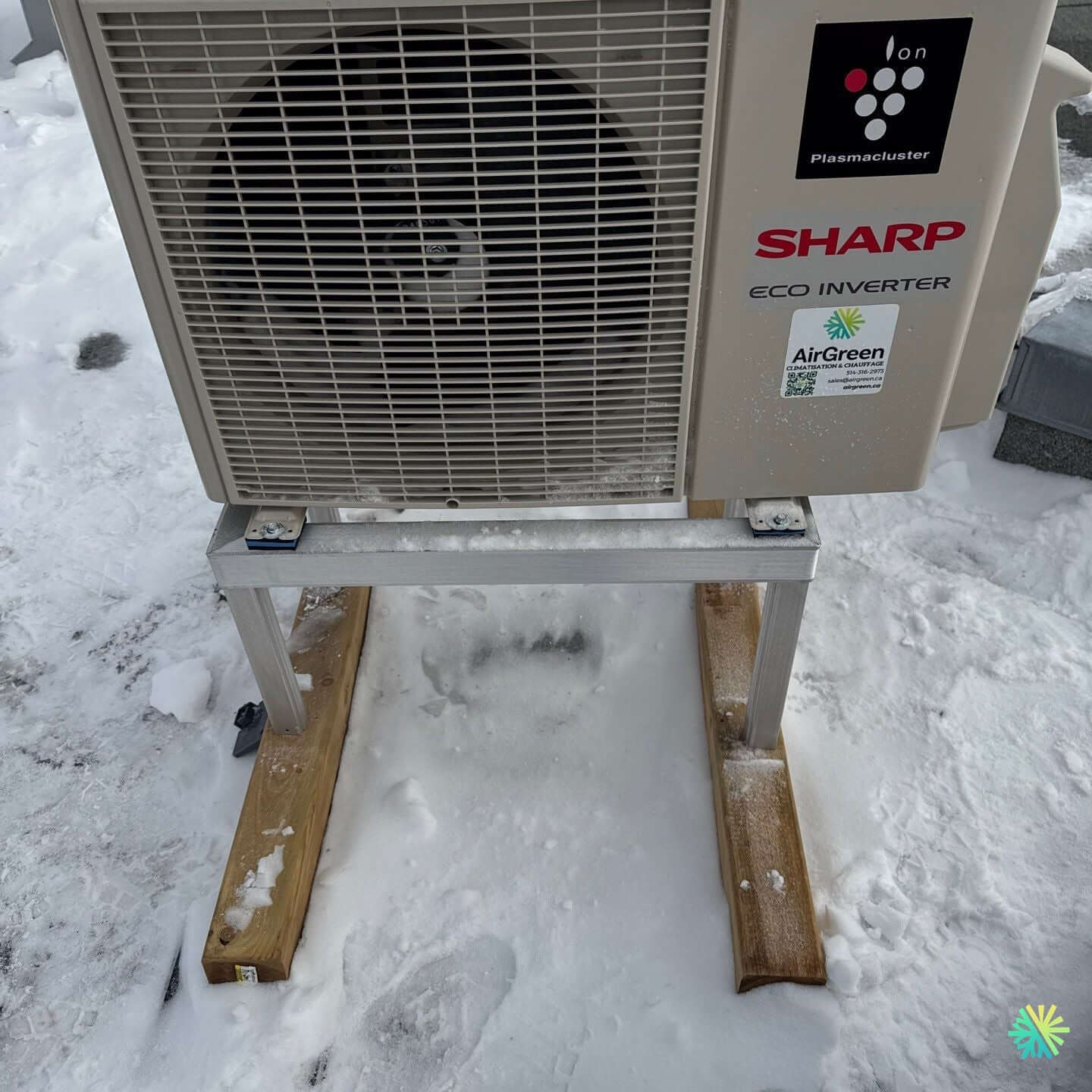 Installation d’une Sharp Eco Inverter thermopompe murale à Laval (Sainte-Dorothée)