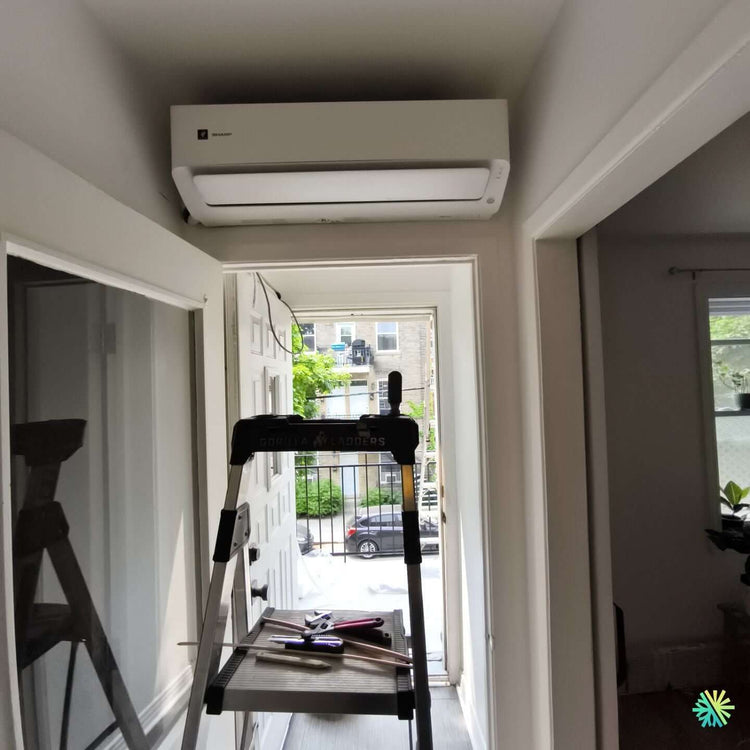 Installation d’une Sharp thermopompe murale à Rosemont