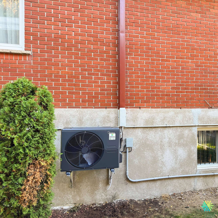 Installation d’une thermopompe centrale MIDEA EVOX G3 1.5 tonnes à Côte-des-Neiges–Notre-Dame-de-Grâce