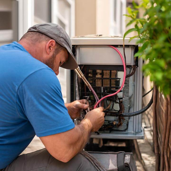 Technicien intervenant sur un système CVC des immeubles à condos. À quelle fréquence les systèmes CVC des immeubles à condos doivent-ils être entretenus?
