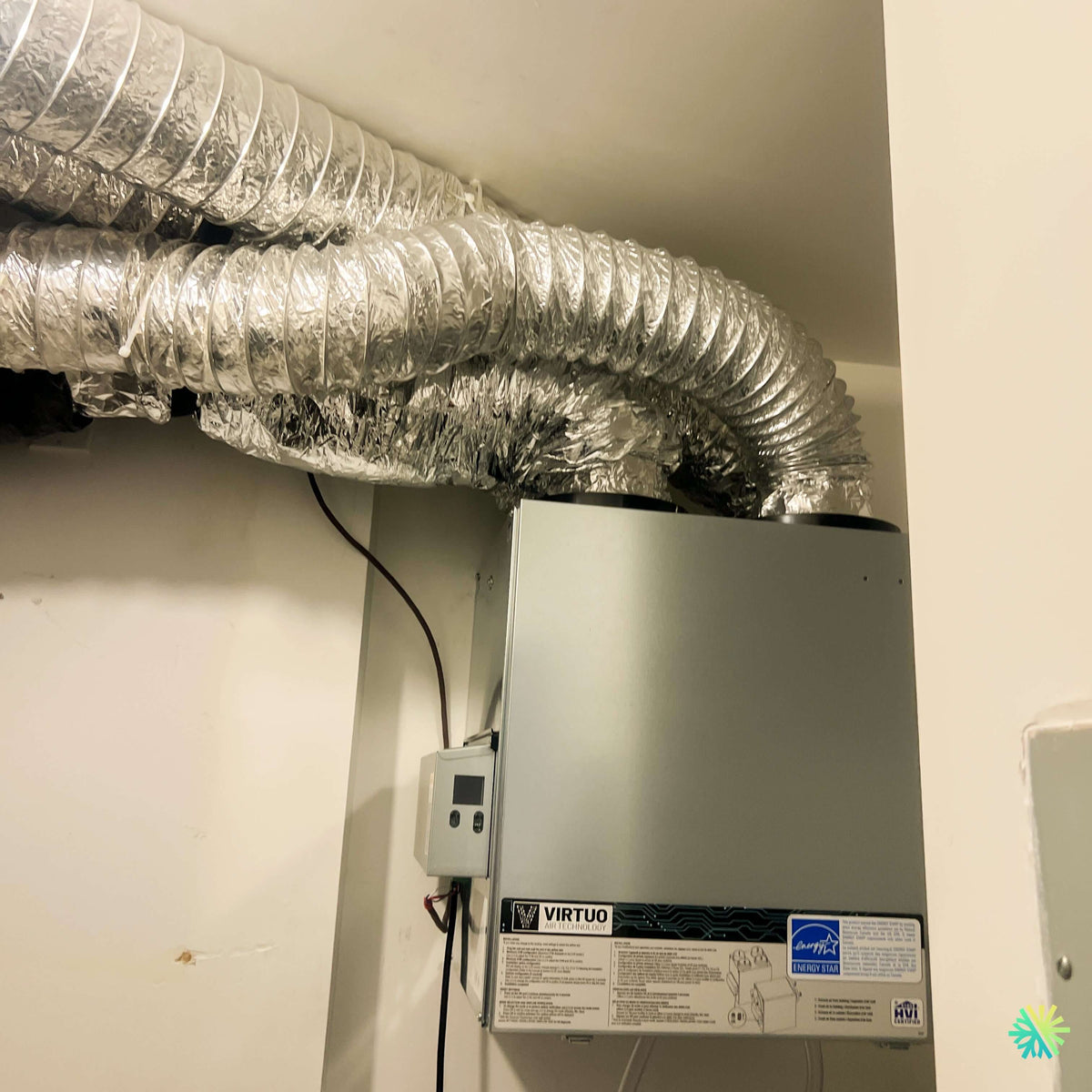 Installation of a Broan-NuTone AI Series V180H75RT air exchanger in Rivière-Beaudette
