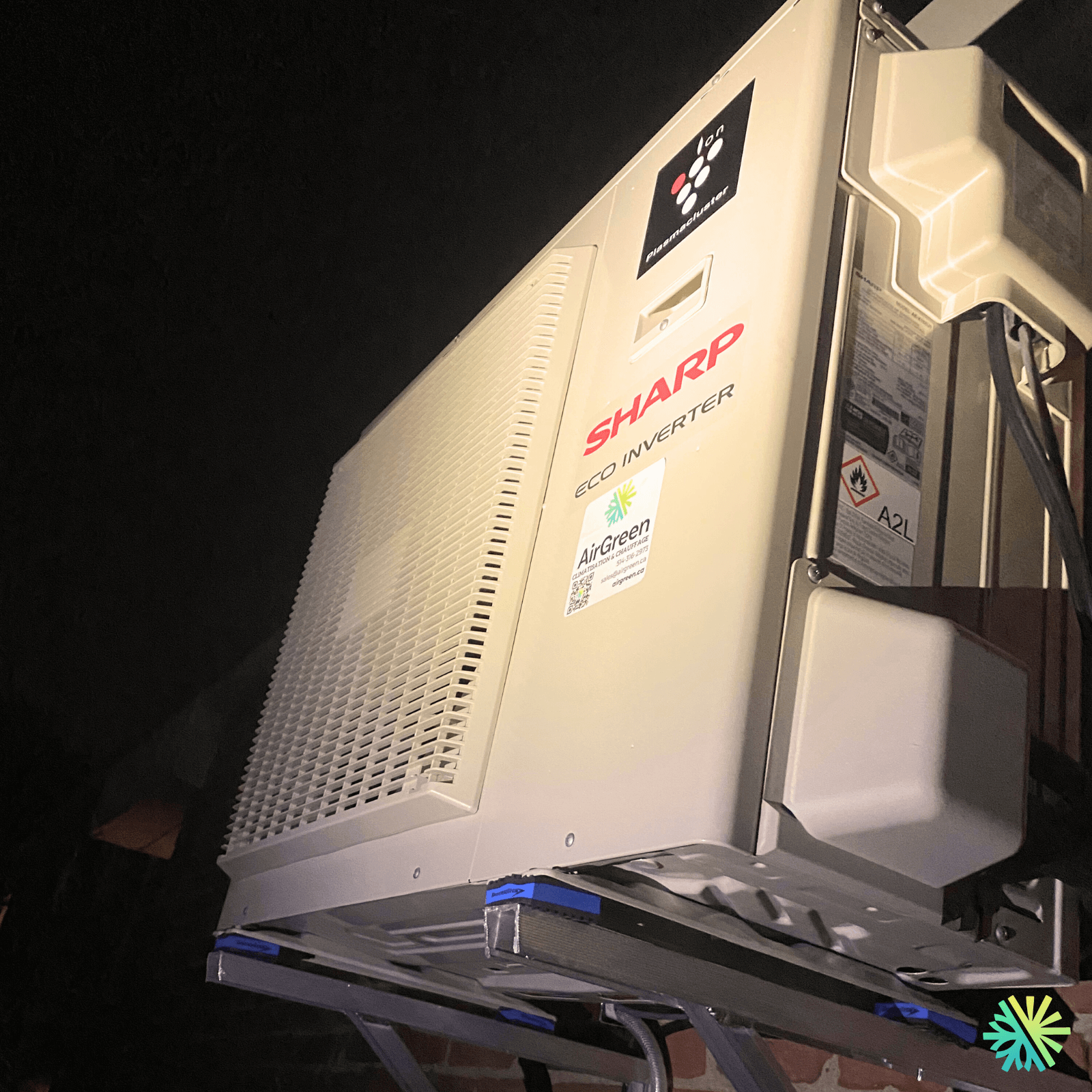 Installation d’une thermopompe murale Sharp à Rosemont–La Petite-Patrie (Montréal)