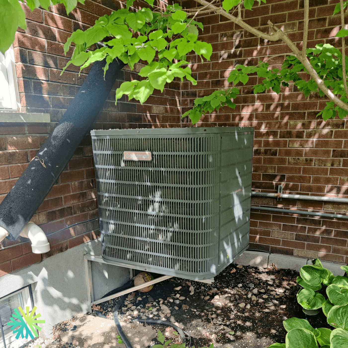 Réparation d’une thermopompe centrale Goodman à Pierrefonds