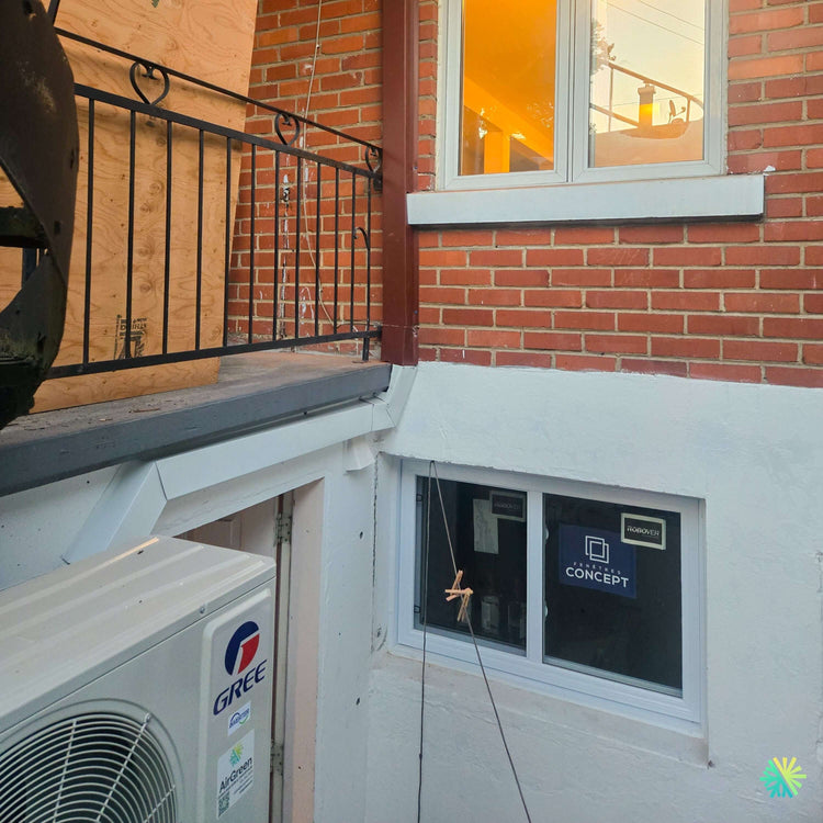 Installation d’une thermopompe murale GREE CLIVIA R32 à Lorraine : une solution mini split discrète pour une maison à accès extérieur complexe