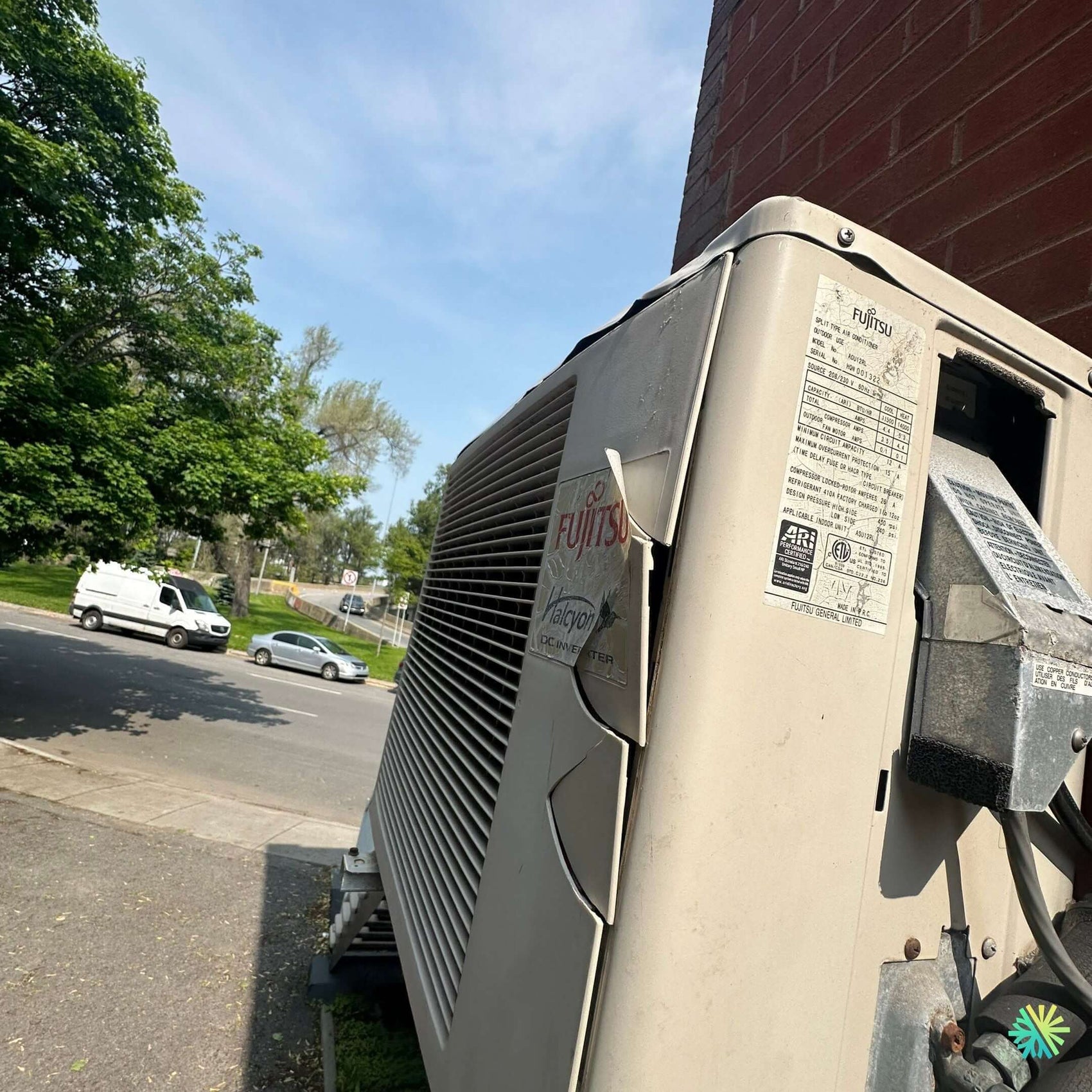 Réparation d’une thermopompe murale Fujitsu Halcyon à Verdun