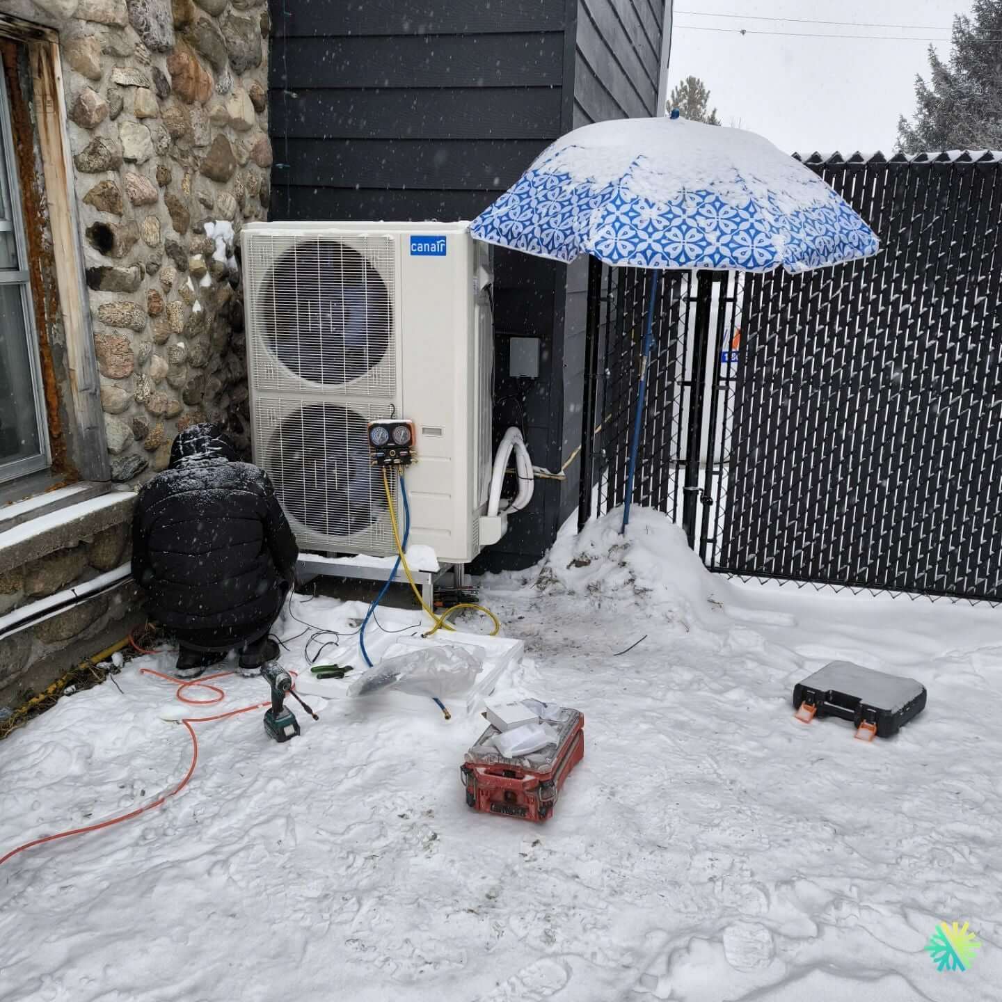 Installation d’une thermopompe centrale CanAir à Sainte-Adèle