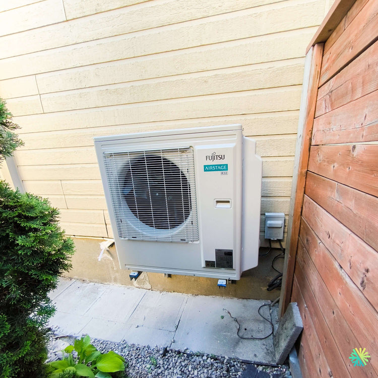 Installation d’une thermopompe triple zone Fujitsu AIRSTAGE Aquila XLTH à Saint-Barnabé-Sud